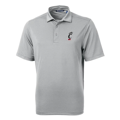 Men's Cutter & Buck Gray Cincinnati Bearcats Virtue Eco Pique Recycled Polo