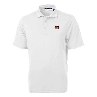 Men's Cutter & Buck White Auburn Tigers Virtue Eco Pique Recycled Polo