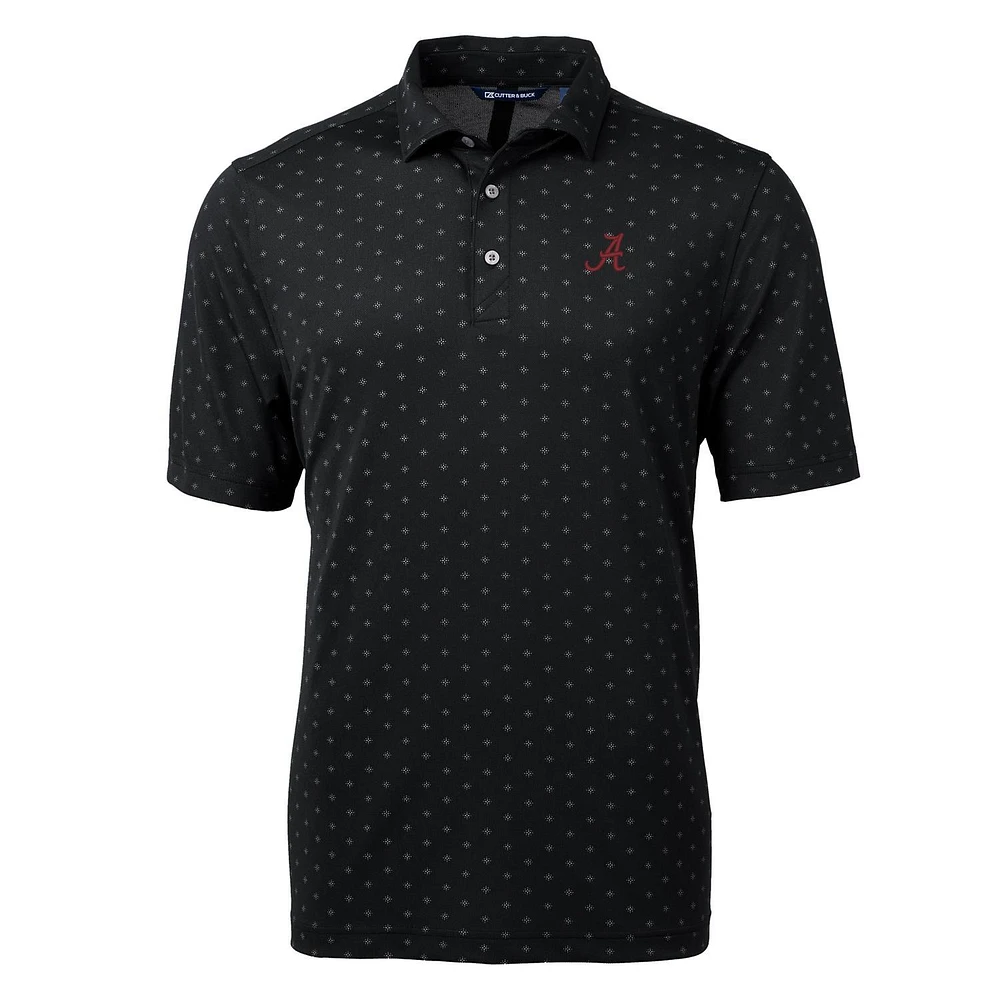 Men's Cutter & Buck Alabama Crimson Tide Virtue Eco Pique Tile Print Polo
