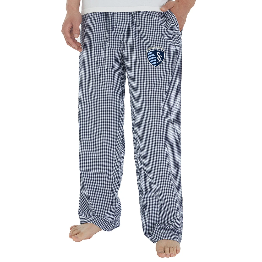 Men's Concepts Sport Navy/White Sporting Kansas City Tradition Woven Pants