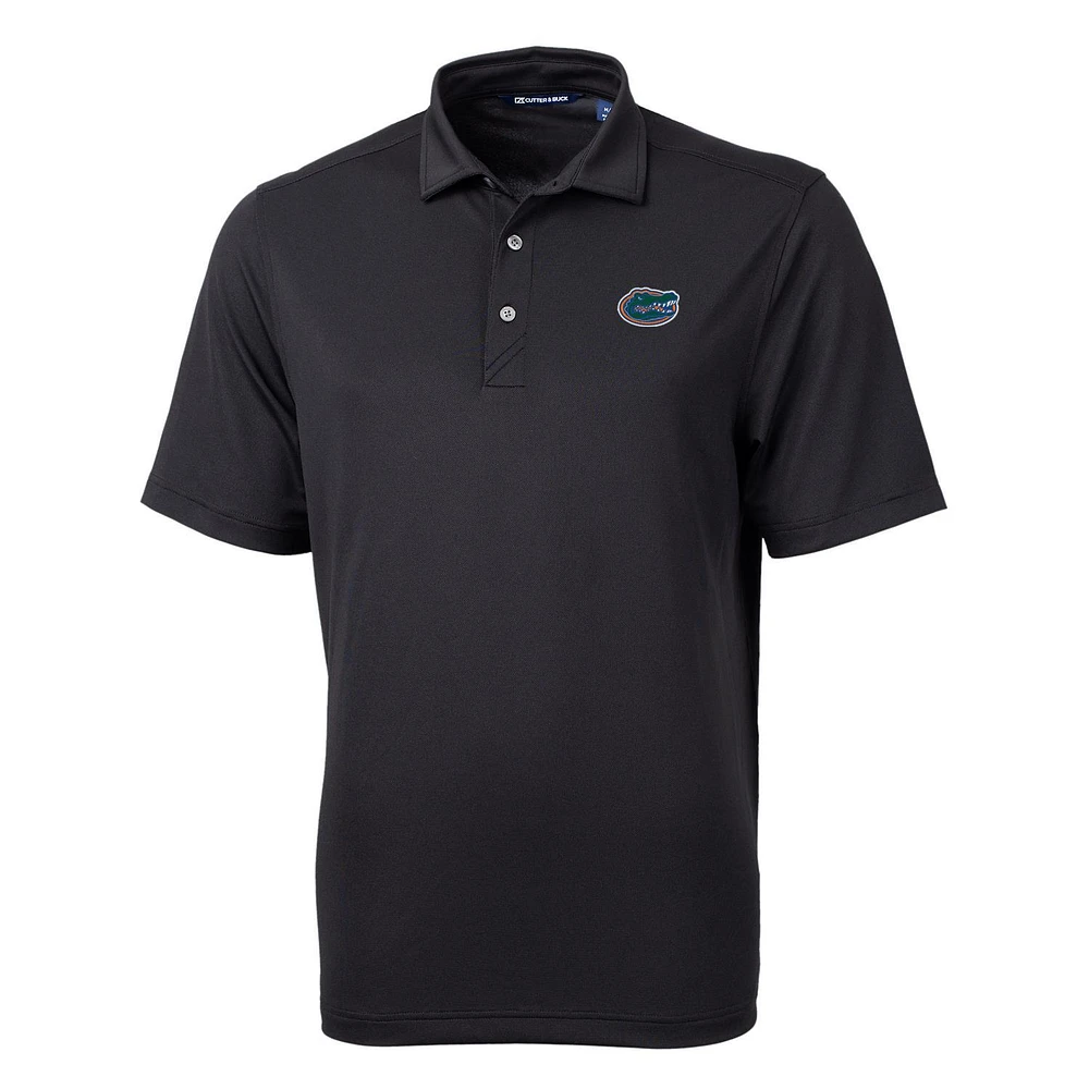 Men's Cutter & Buck Black Florida Gators Big & Tall Virtue Eco Pique Recycled Polo