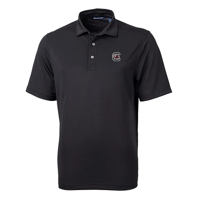 Men's Cutter & Buck Black South Carolina Gamecocks Big Tall Virtue Eco Pique Recycled Polo