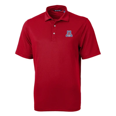 Men's Cutter & Buck Red Arizona Wildcats Big Tall Virtue Eco Pique Recycled Polo