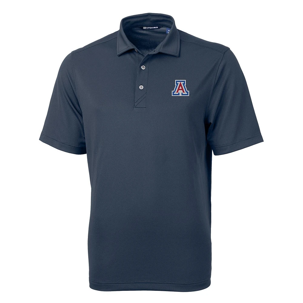 Men's Cutter & Buck Navy Arizona Wildcats Big Tall Virtue Eco Pique Recycled Polo