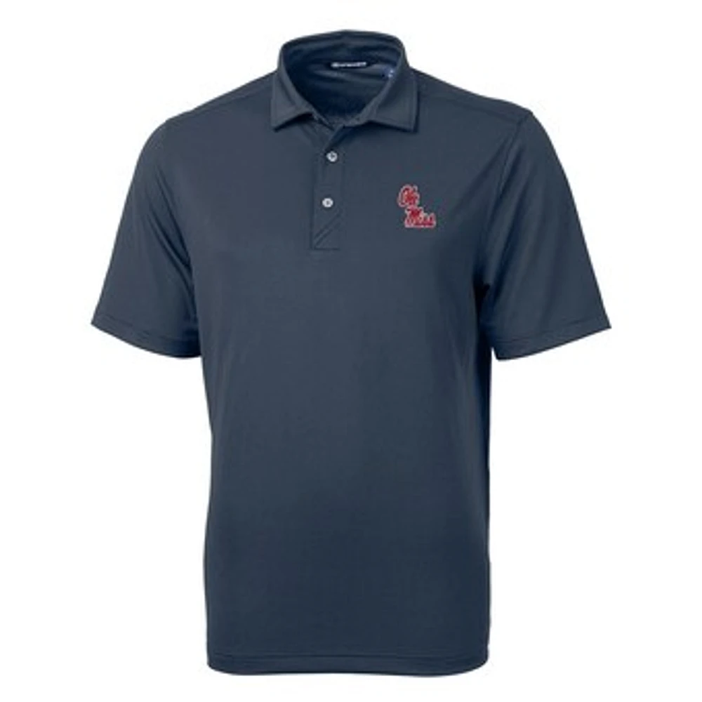 Men's Cutter & Buck Navy Ole Miss Rebels Big Tall Virtue Eco Pique Recycled Polo