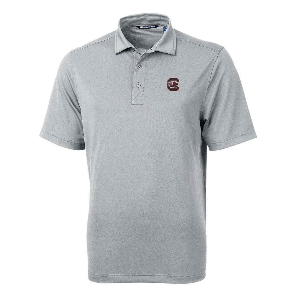 Men's Cutter & Buck Gray South Carolina Gamecocks Big Tall Virtue Eco Pique Recycled Polo