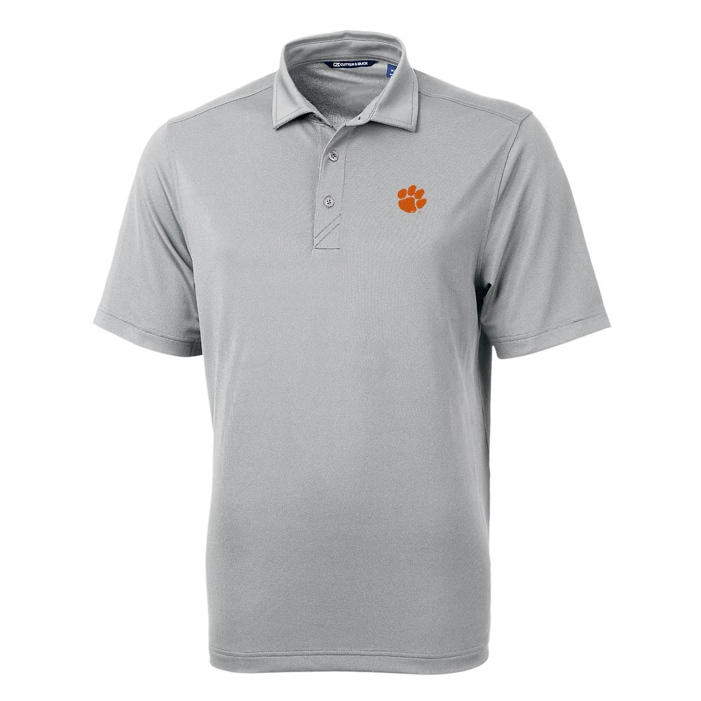 Men's Cutter & Buck Clemson Tigers Big & Tall Virtue Eco Pique Recycled Polo