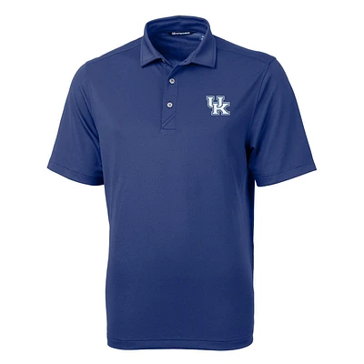 Men's Cutter & Buck Blue Kentucky Wildcats Big Tall Virtue Eco Pique Recycled Polo