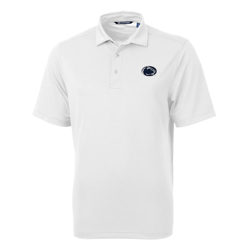 Men's Cutter & Buck White Penn State Nittany Lions Big & Tall Virtue Eco Pique Recycled Polo