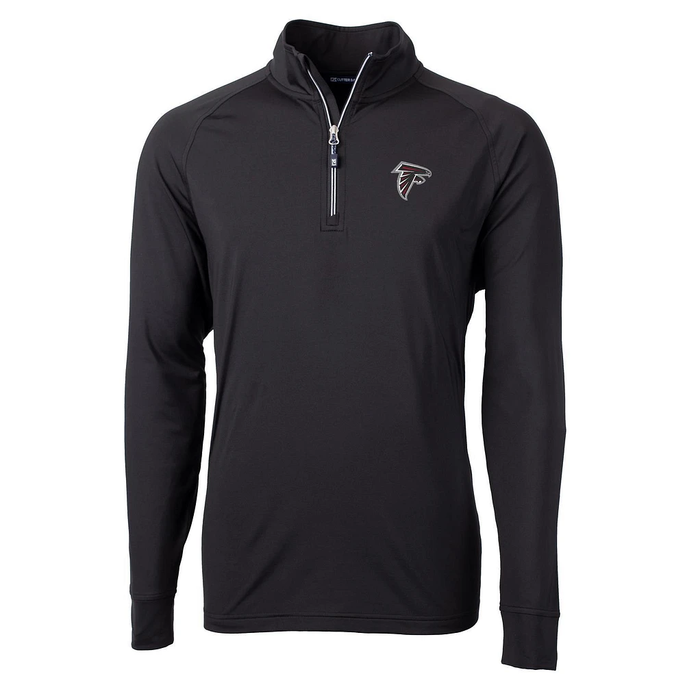 Men's Cutter & Buck Atlanta Falcons Adapt Eco Knit Quarter-Zip Pullover Jacket