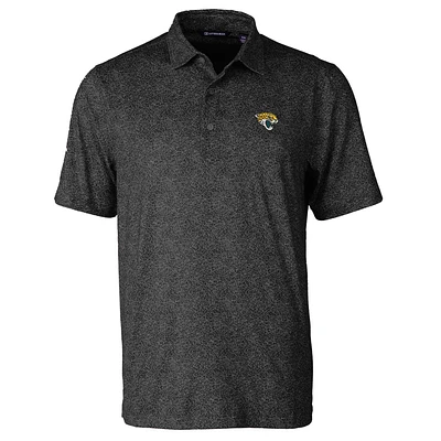 Men's Cutter & Buck Black Jacksonville Jaguars Pike Constellation Print Stretch Polo