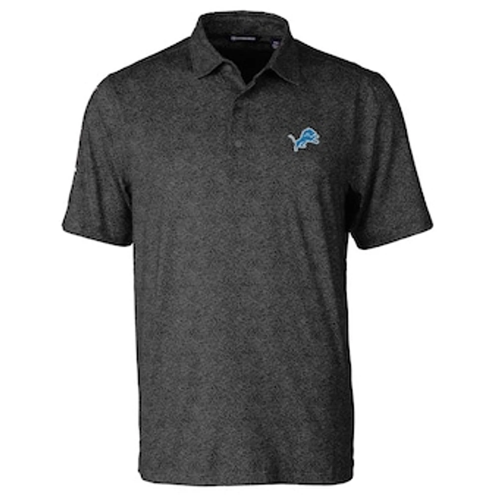 Men's Cutter & Buck Detroit Lions Pike Constellation Print Stretch Polo