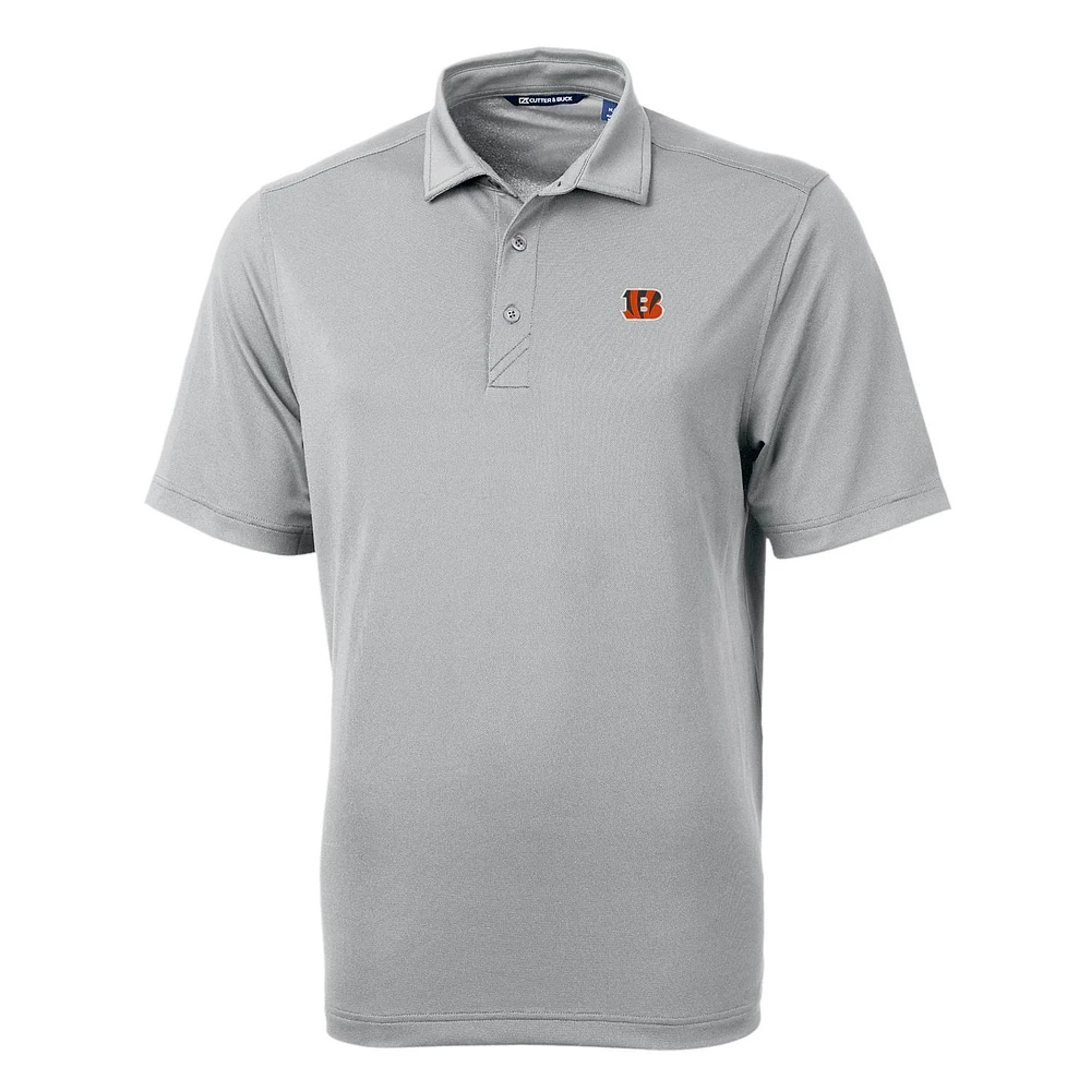 Men's Cutter & Buck Gray Cincinnati Bengals Virtue Eco Pique Recycled Polo