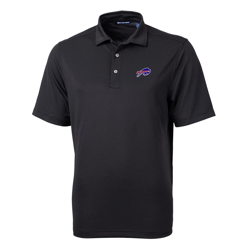 Men's Cutter & Buck Black Buffalo Bills Virtue Eco Pique Recycled Polo