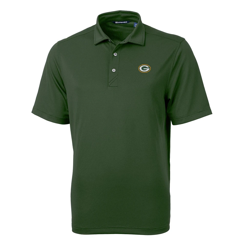 Men's Cutter & Buck Green Bay Packers Virtue Eco Pique Recycled Polo