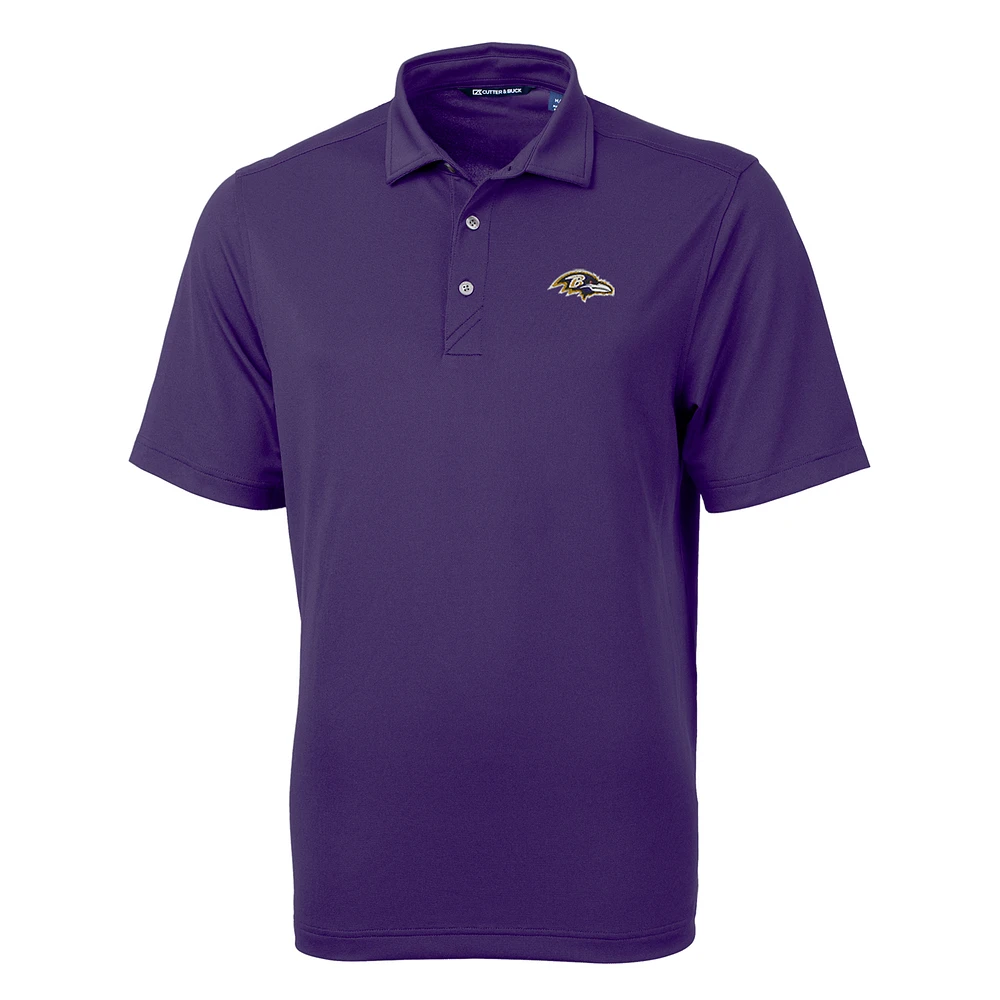 Men's Cutter & Buck Baltimore Ravens Virtue Eco Pique Recycled Polo