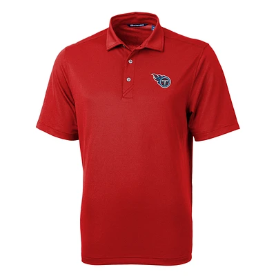 Men's Cutter & Buck Red Tennessee Titans Virtue Eco Pique Recycled Polo
