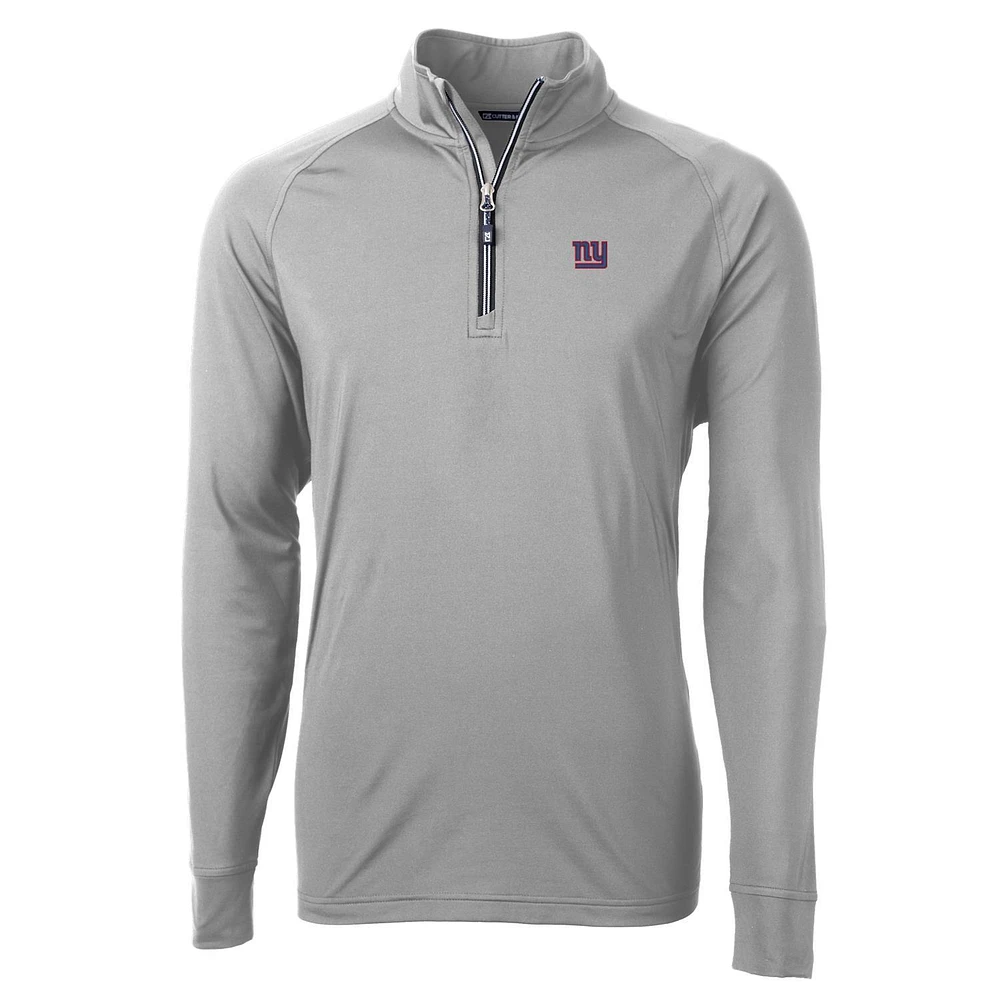 Men's Cutter & Buck New York Giants Big Tall Adapt Eco Knit Quarter-Zip Pullover Jacket