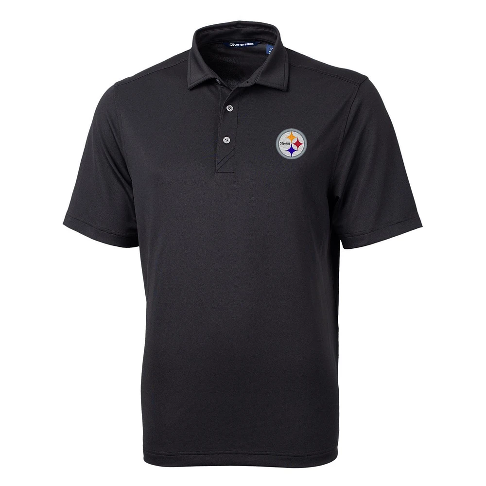 Men's Cutter & Buck Pittsburgh Steelers Big Tall Virtue Eco Pique Recycled Polo