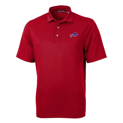 Men's Cutter & Buck Cardinal Buffalo Bills Big Tall Virtue Eco Pique Recycled Polo