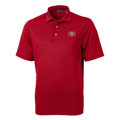 Men's Cutter & Buck Scarlet San Francisco 49ers Big Tall Virtue Eco Pique Recycled Polo