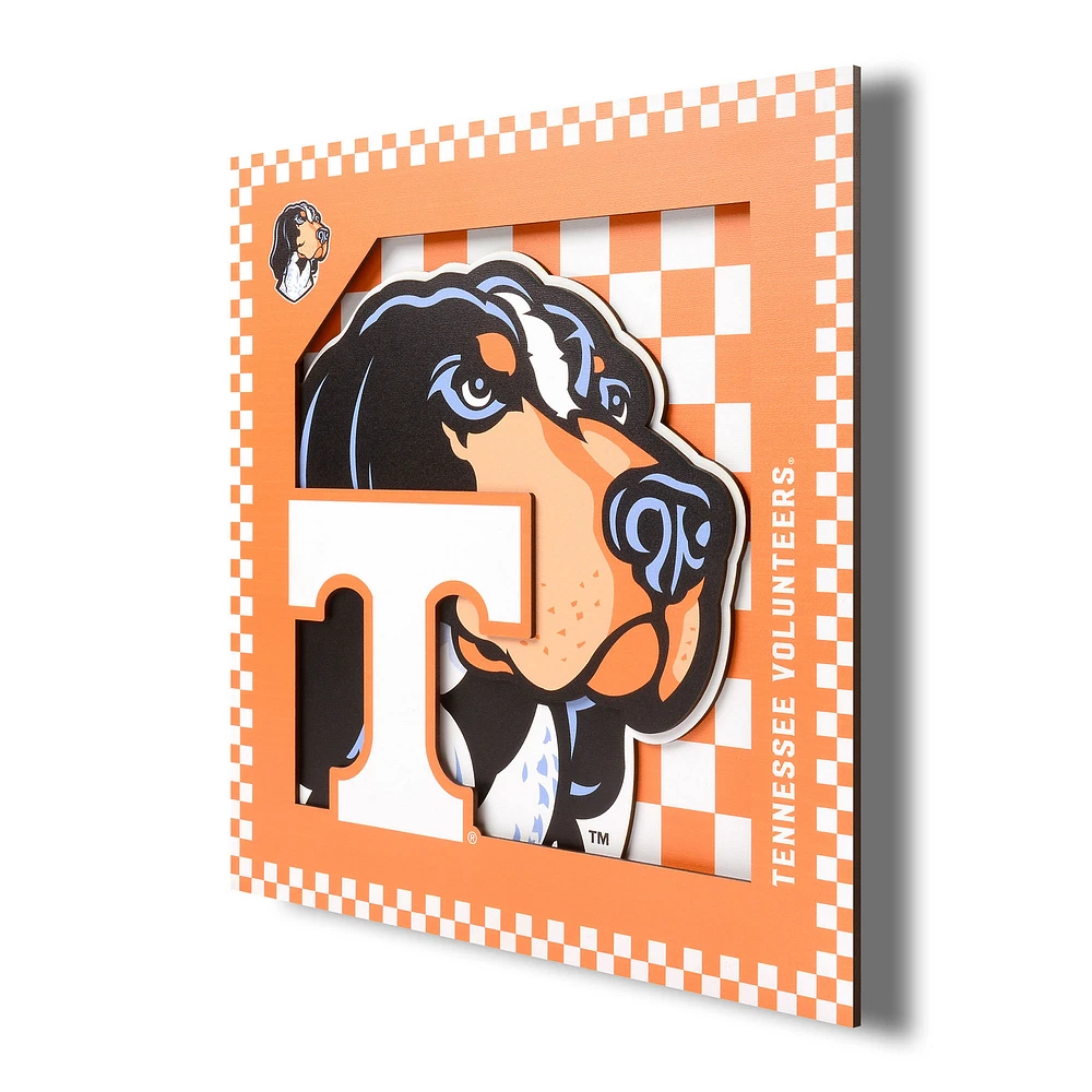 Tennessee Volunteers 12'' x 12'' 3D Logo Wall Art