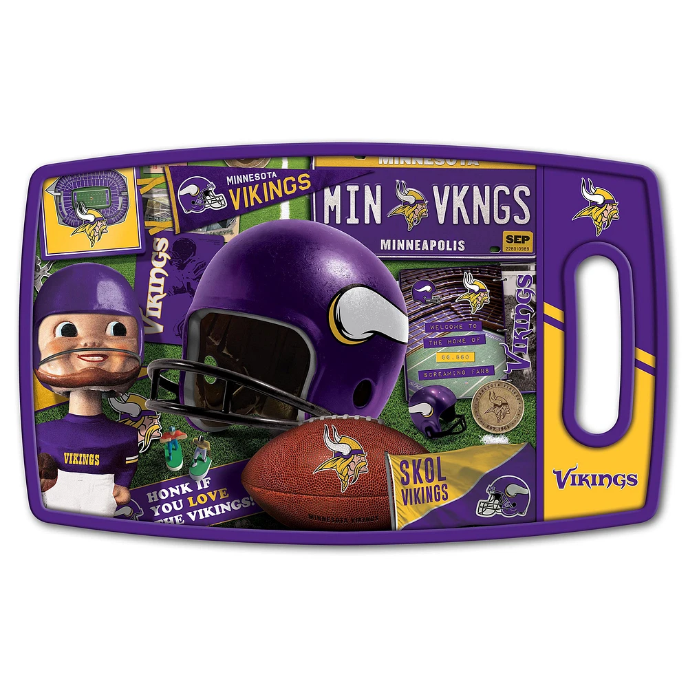 Minnesota Vikings Retro Series Cutting Board