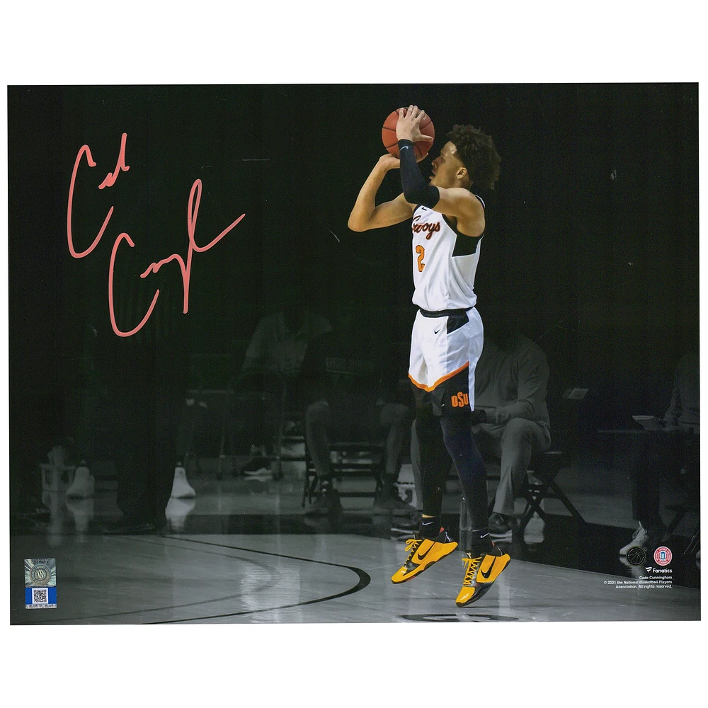Cade Cunningham Oklahoma State Cowboys Autographed 11" x 14" Spotlight Photograph