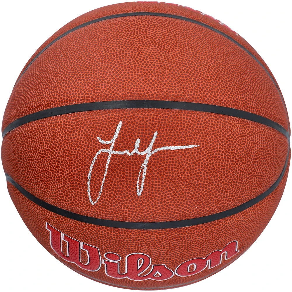 Jalen Green Houston Rockets Autographed Wilson Team Logo Basketball