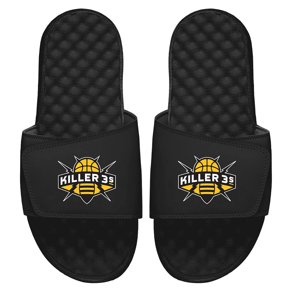 Men's ISlide Black Killer 3's Primary Logo Slide Sandals