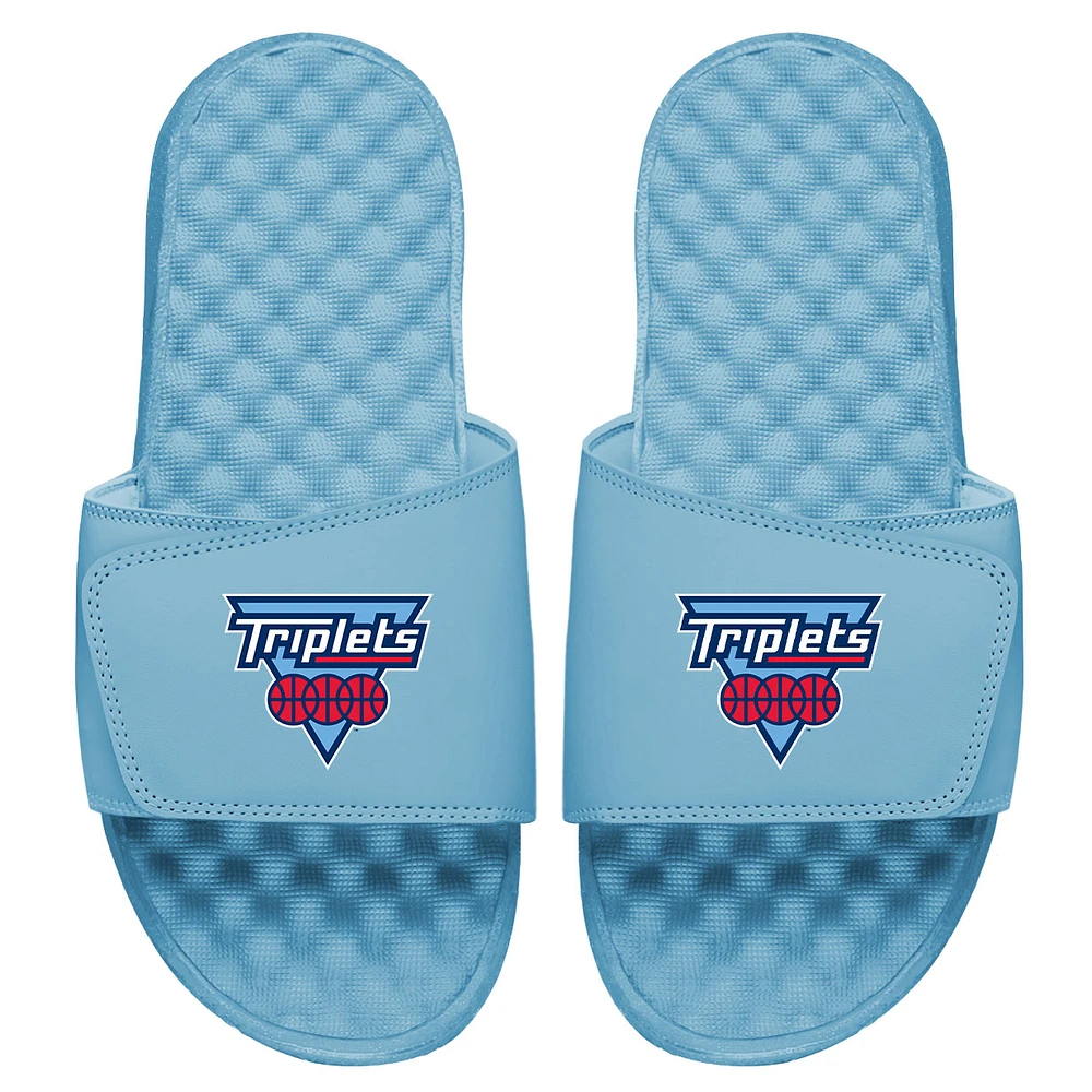 Men's ISlide Blue Triplets Primary Logo Slide Sandals
