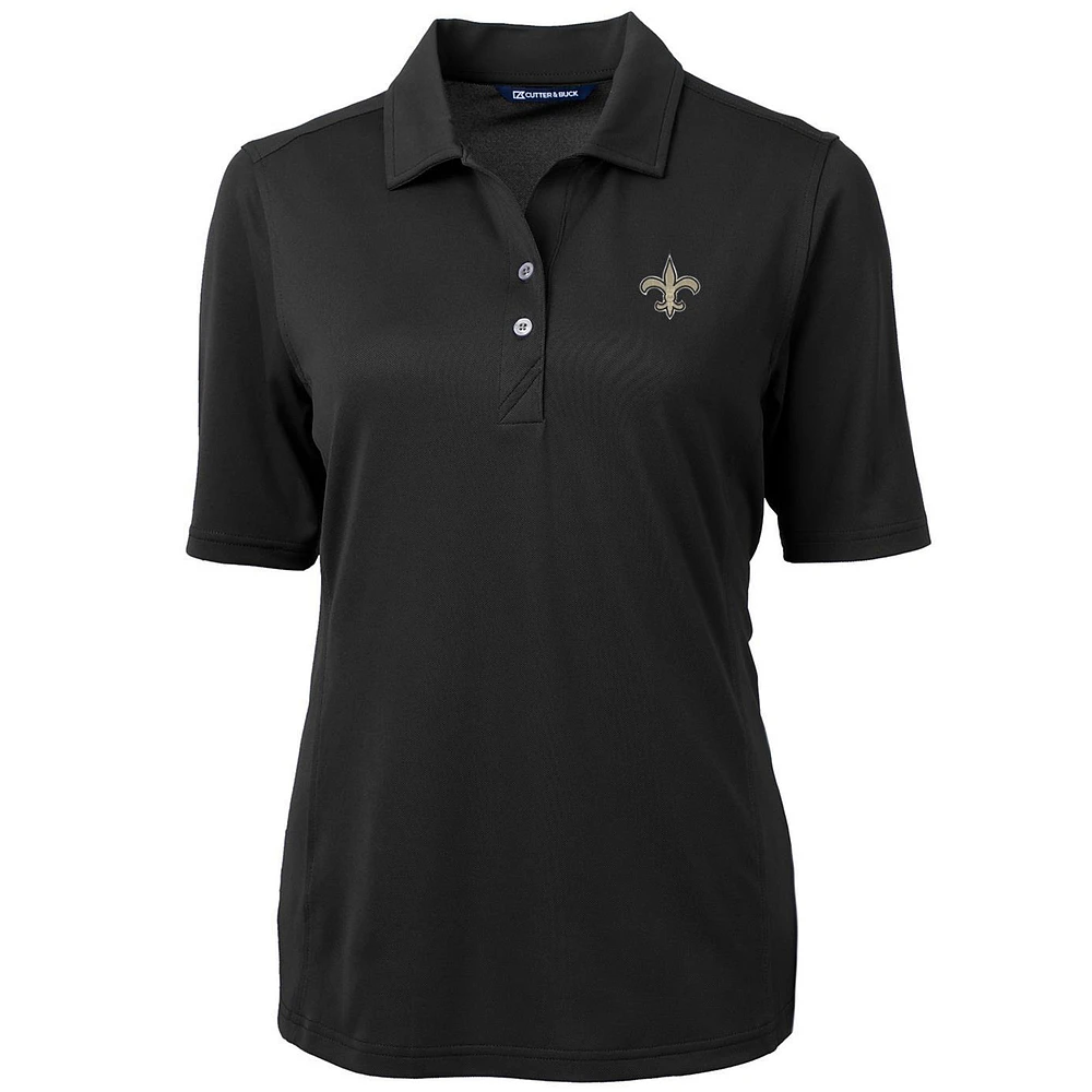 Women's Cutter & Buck New Orleans Saints Virtue Eco Pique Recycled Polo