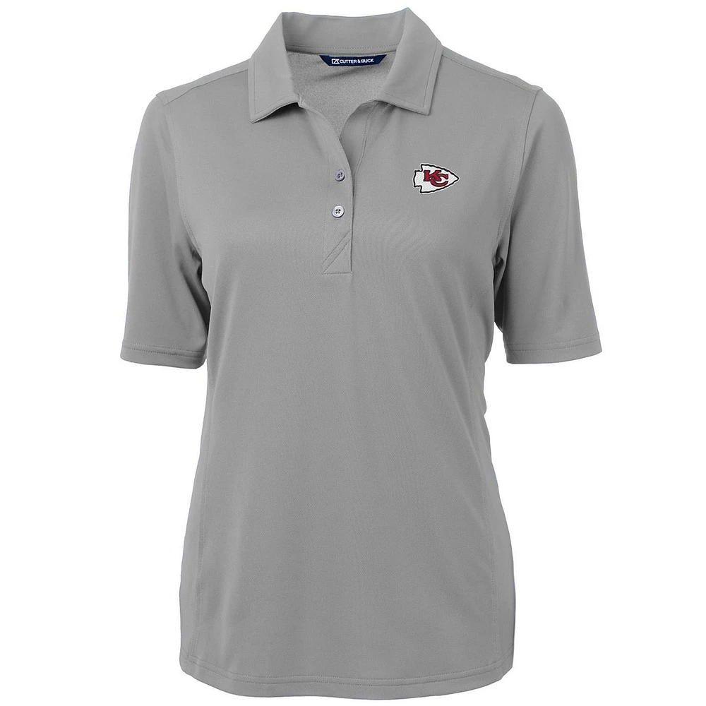 Women's Cutter & Buck Kansas City Chiefs Virtue Eco Pique Recycled Polo