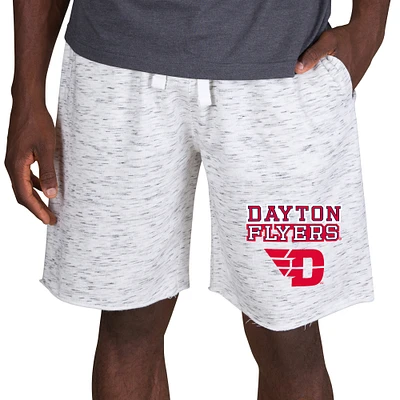 Men's Concepts Sport White/Charcoal Dayton Flyers Alley Fleece Shorts