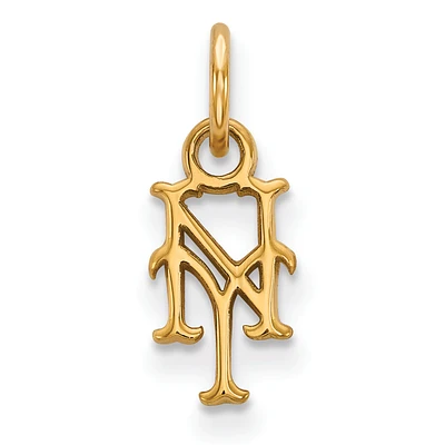 Women's New York Mets 10k Yellow Gold Extra Small Pendant