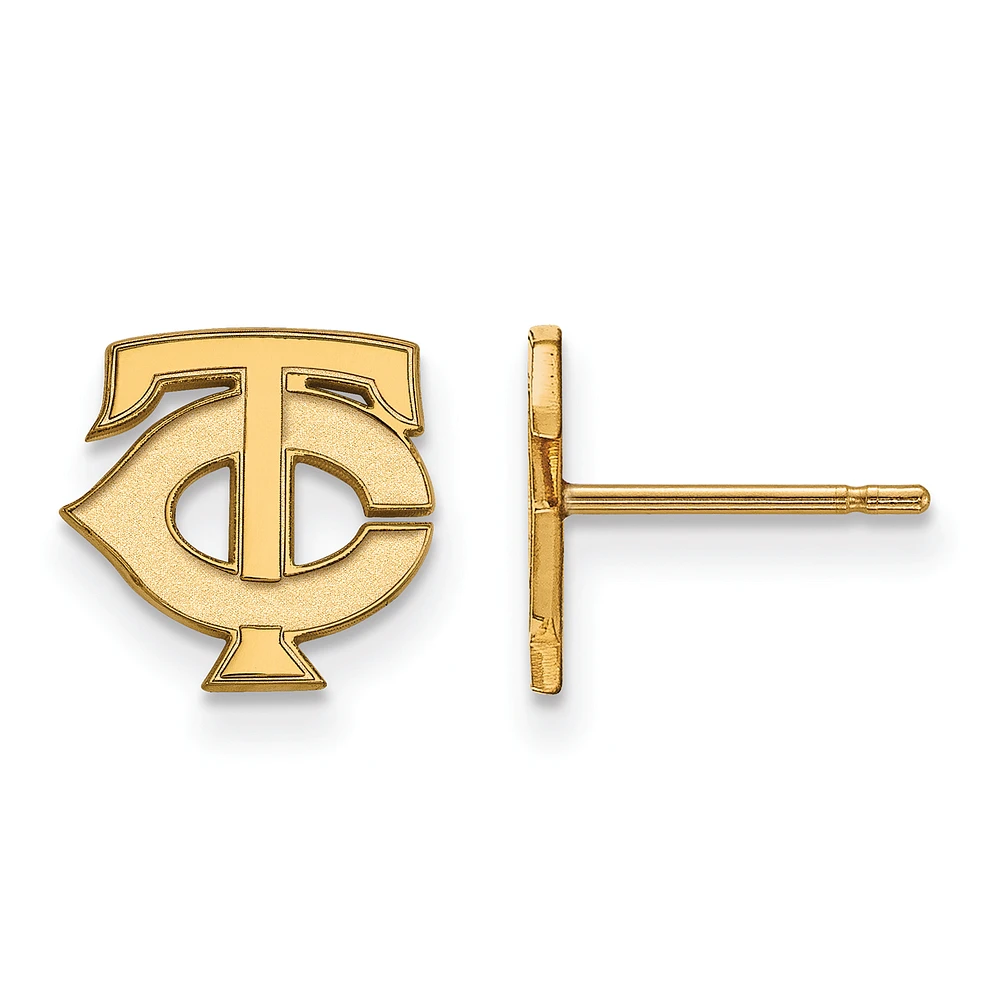 Women's Minnesota Twins 14k Yellow Gold Extra Small Post Earrings