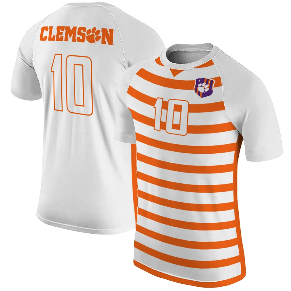 Men's Original Retro Brand #10 Clemson Tigers Soccer Jersey