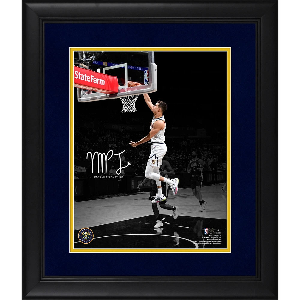 Michael Porter Jr. Denver Nuggets Facsimile Signature Framed 11" x 14" Spotlight Photograph