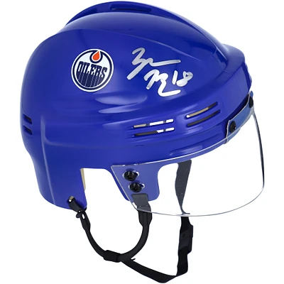 Zach Hyman Edmonton Oilers Autographed Blue Mini Helmet