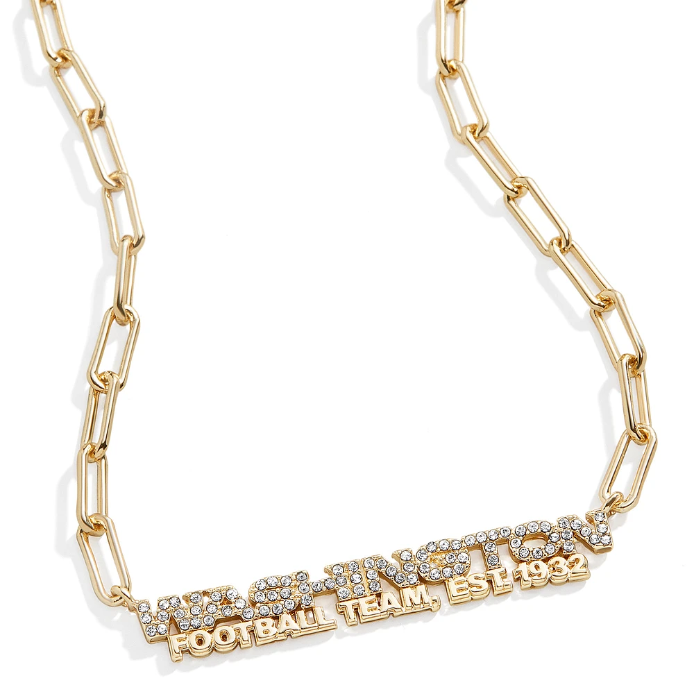 Washington Football Team Paperclip Chain Necklace