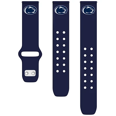 Navy Penn State Nittany Lions 20mm Samsung Silicone Watch Band