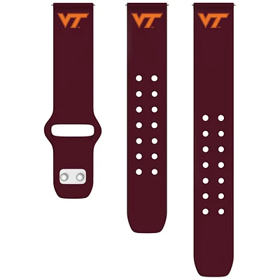 Maroon Virginia Tech Hokies 22mm Samsung Silicone Watch Band