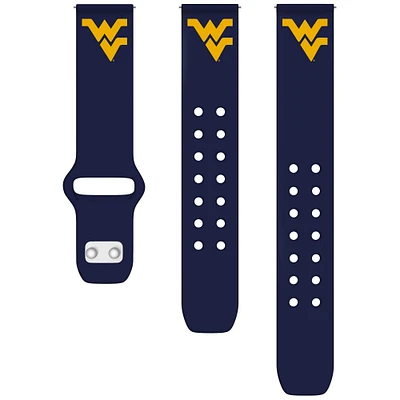 Navy West Virginia Mountaineers 22mm Samsung Silicone Watch Band