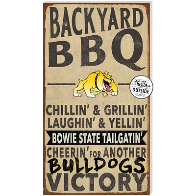 Bowie State Bulldogs 11'' x 20'' Indoor/Outdoor BBQ Sign