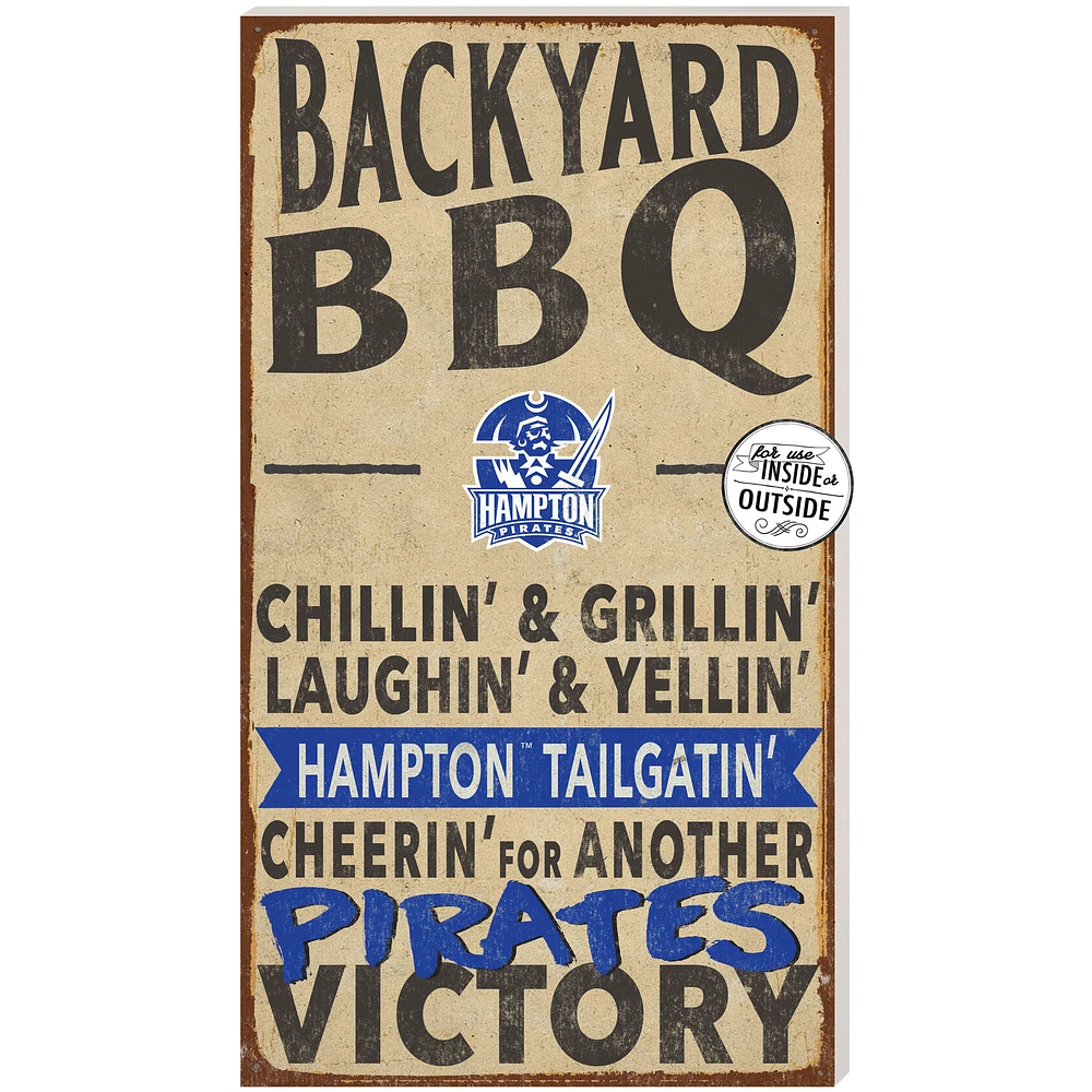 Hampton Pirates 11'' x 20'' Indoor/Outdoor BBQ Sign