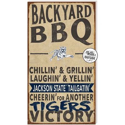 Jackson State Tigers 11'' x 20'' Indoor/Outdoor BBQ Sign
