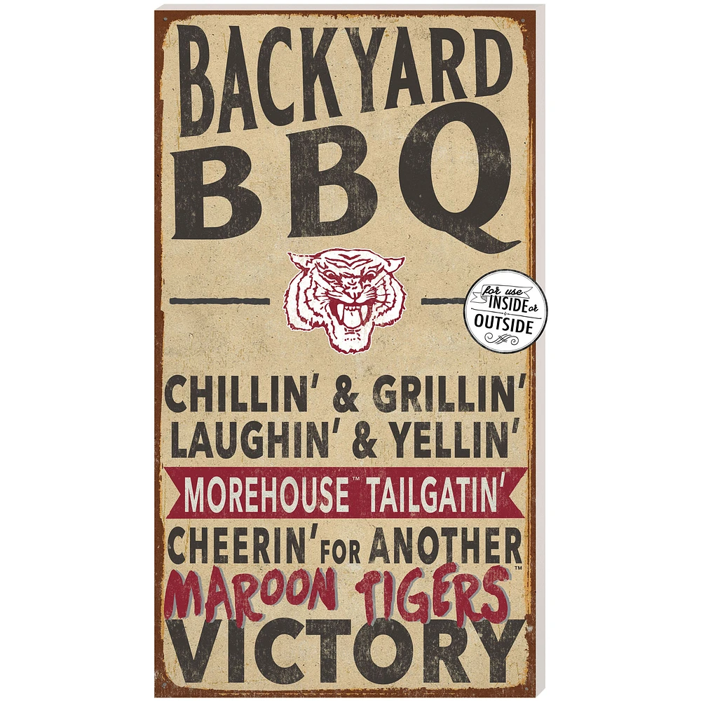 Morehouse Maroon Tigers 11'' x 20'' Indoor/Outdoor BBQ Sign