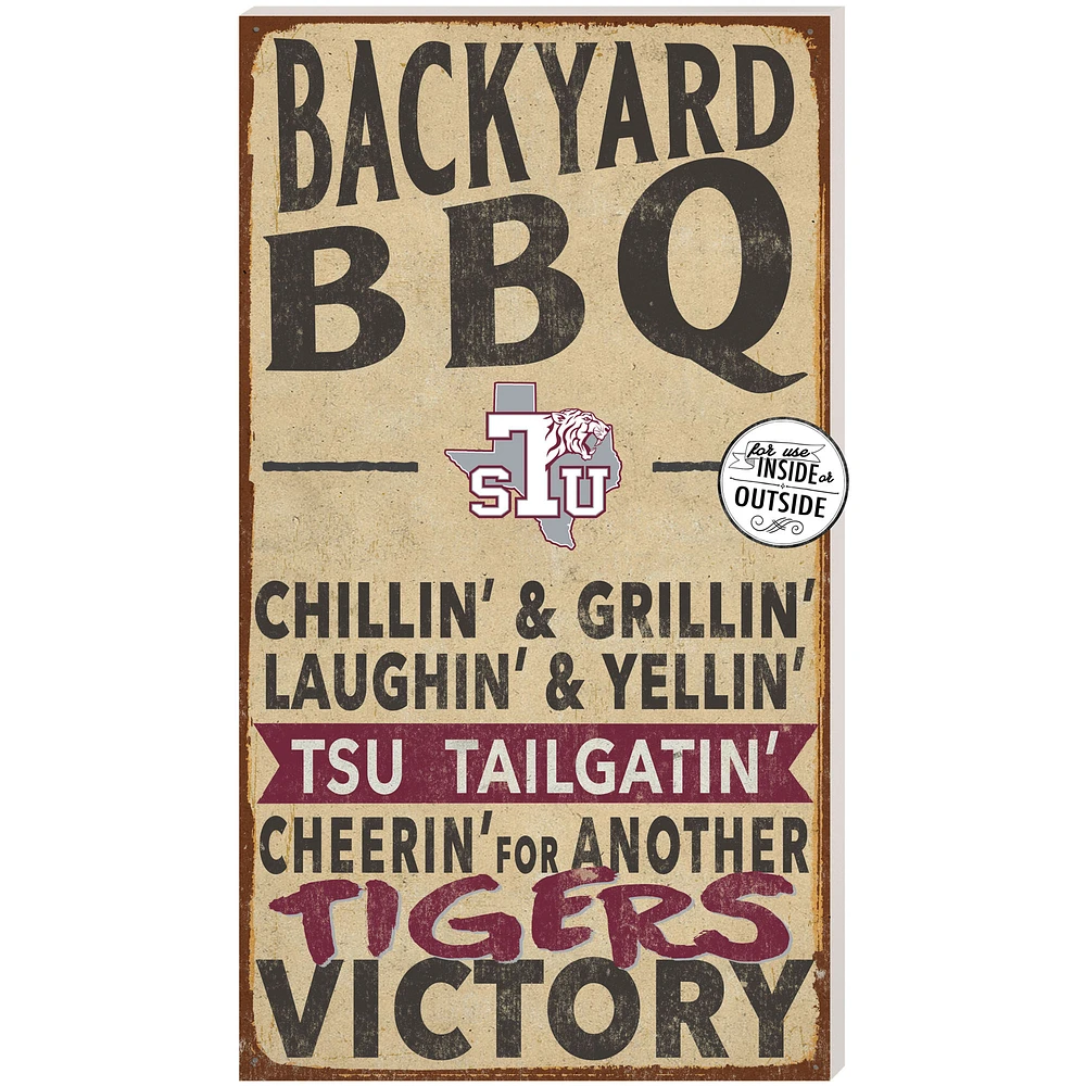 Texas Southern Tigers 11'' x 20'' Indoor/Outdoor BBQ Sign