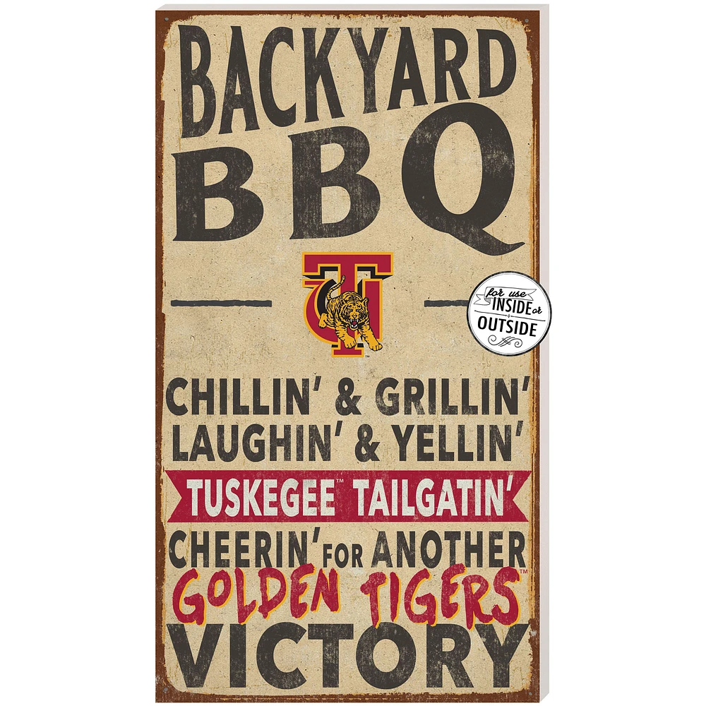Tuskegee Golden Tigers 11'' x 20'' Indoor/Outdoor BBQ Sign