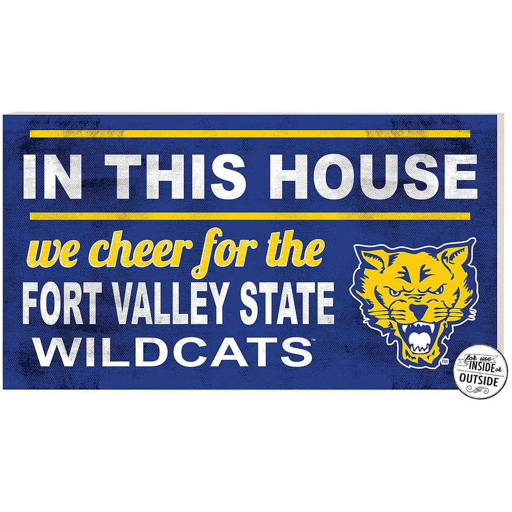 Fort Valley State Wildcats 11'' x 20'' Indoor/Outdoor In This House Sign